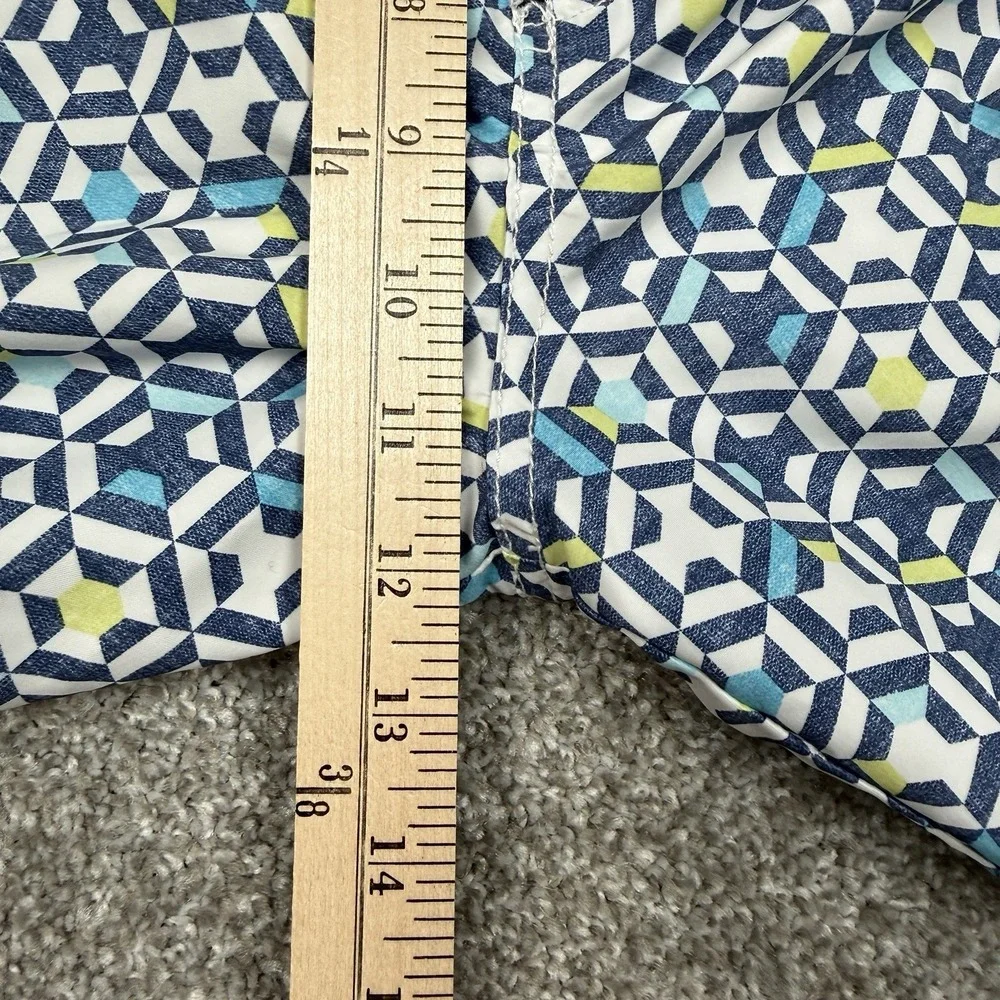 Tommy Bahama Swim‎ Trunks Mens XL Blue Geometric Mesh Lined Beach
